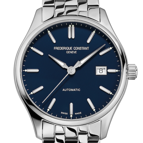 Die Index Automatic ist auch am Edelstahlband erhältlich. Die Index Automatic ist auch am Edelstahlband erhältlich.