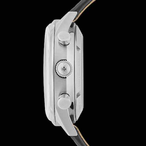 Der Mido Multifort Patrimony Chronograph ist wasserdicht bis fünf Bar. Der Mido Multifort Patrimony Chronograph ist wasserdicht bis fünf Bar.