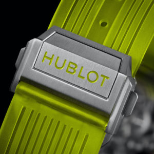Hublot Big Bang Tourbillon Neon Yellow Saxem Schliesse