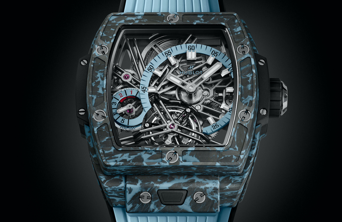 Hublot blue carbon on sale