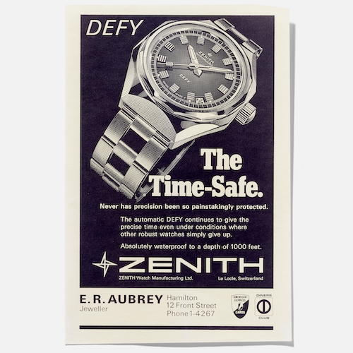 Zenith Defy Revival Reklame Zenith Defy Revival Reklame