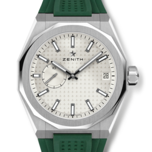 Zenith Defy Skyline silber gruenes Metallband