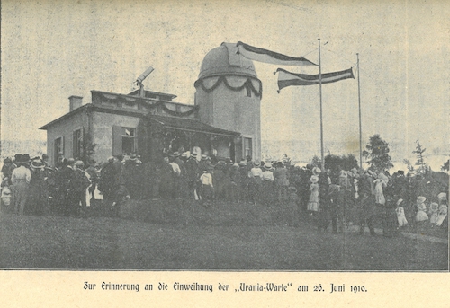 Einweihung der Sternwarte Glashütte im Jahr 1910