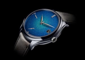H. Moser Endeavour Perpetual Calendar Tantalum Blue Enamel Cover