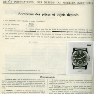 Longines Pilot Majetek Registrierung_am_1_April_1935_in_Bern_Switzerland