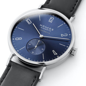 Nomos Tangente neomatik 39 Blaugold Zifferblatt