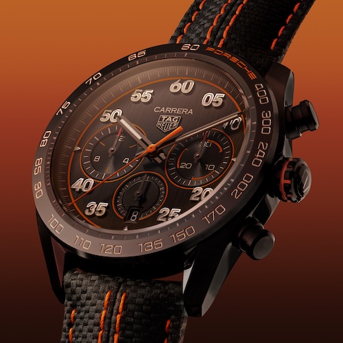 TAG Heuer Carrera Chronograph x Porsche Orange Racing Zehn vor Zwei