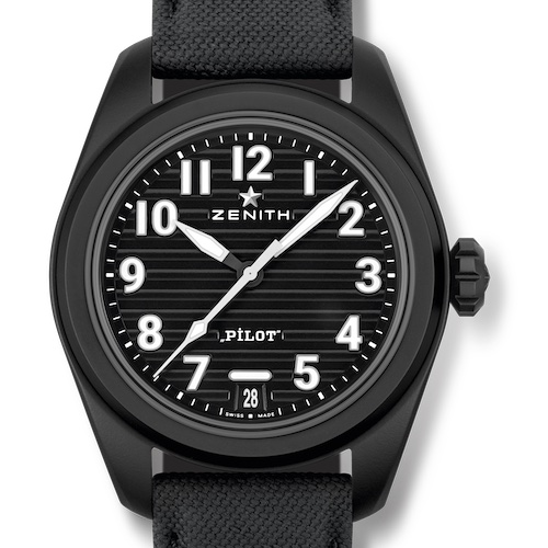 Zenith Pilot Automatic Ceramic Ref. 49.4000.3620.21.I001 schwarz Zenith Pilot Automatic Ceramic Ref. 49.4000.3620.21.I001 schwarz