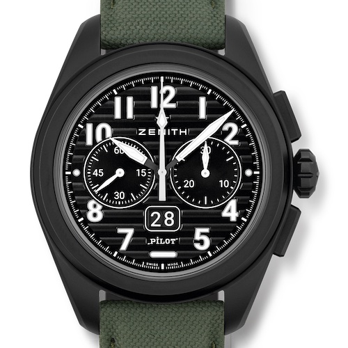 Zenith Pilot Big Date Flyback Ceramic Ref. 49.4000.3652.21.I001 khaki Zenith Pilot Big Date Flyback Ceramic Ref. 49.4000.3652.21.I001 khaki