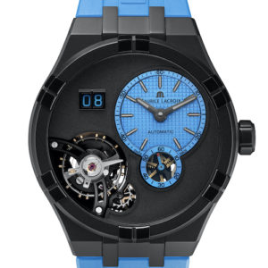 Maurice Lacroix Aikon Master Grand Date Technicolour Blau blaues Band