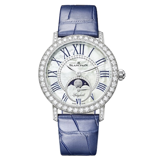 Blancpain Ladybird Weißgold Mondphase Mitternachtsblau Blancpain Ladybird Weißgold Mondphase Mitternachtsblau