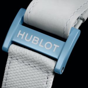 Hublot Big Bang Unico Sky Blue 441.EX.5120.RX Kalbslederband mit Keramikschließe