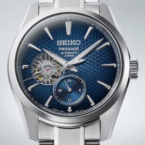 Seiko Presage Sharp Edged Aitetsu Zifferblatt
