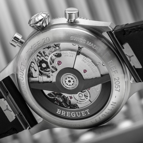 Breguet Type 20 Boden Kaliber 7281 Das Breguet Kaliber 7281 besitzt eine Gangautonommie von 60 Stunden und 339 Einzelteile.