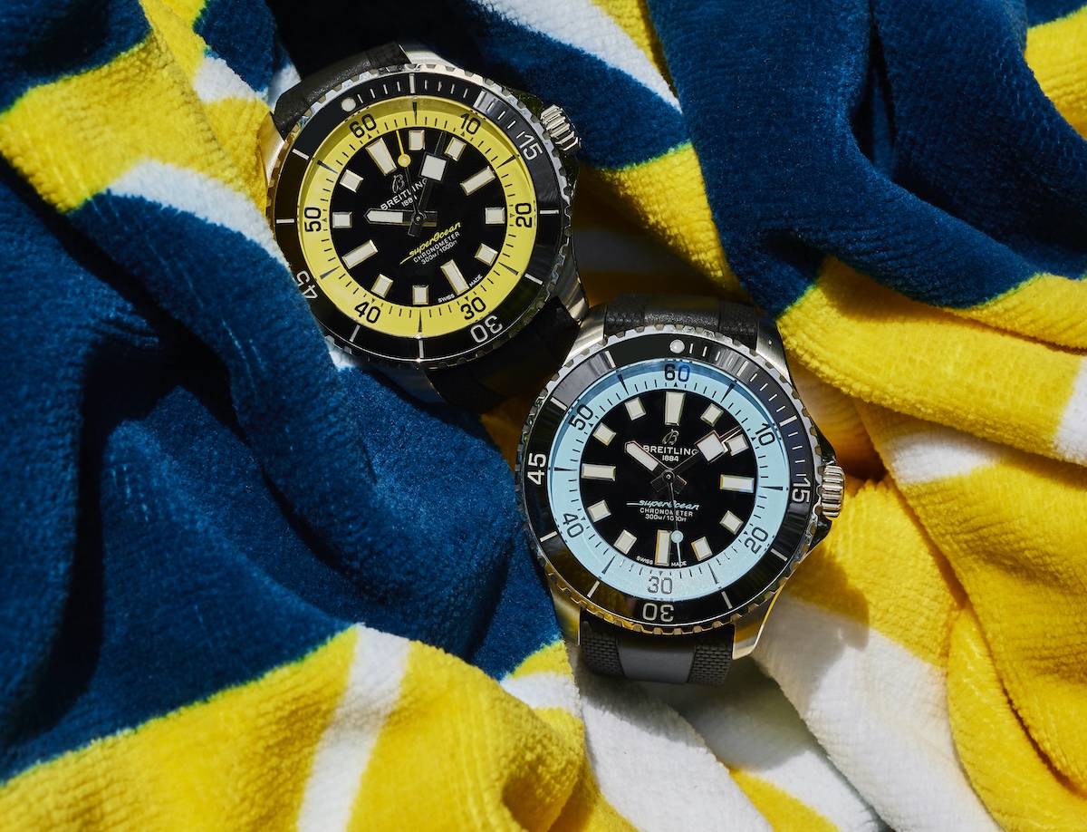 Breitling Superocean Automatic 44 Special Edition Iceblue and Yellow