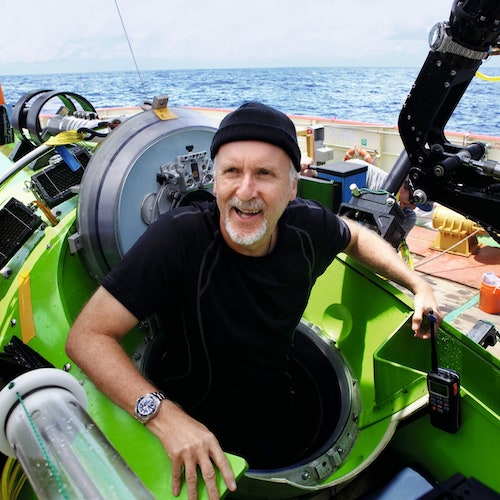 James Cameron Deepsea 2012 Der amerikanische Regisseur James Cameron tauchi mit der »Deepsea Challenge« 2012 in den Mariannengraben.