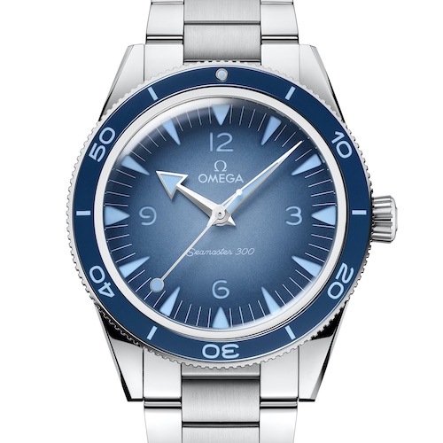 Omega 234.30.41.21.03.002_Seamaster_300M_Front Die Omega Seamaster 300M ist – wie der Name sagt – wasserdicht bis 30 Bar.