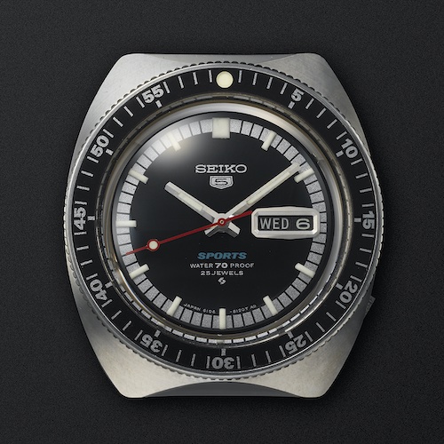 Seiko 5 Sports 1968 Das Originalmodell der Seiko 5 Sports von 1968.