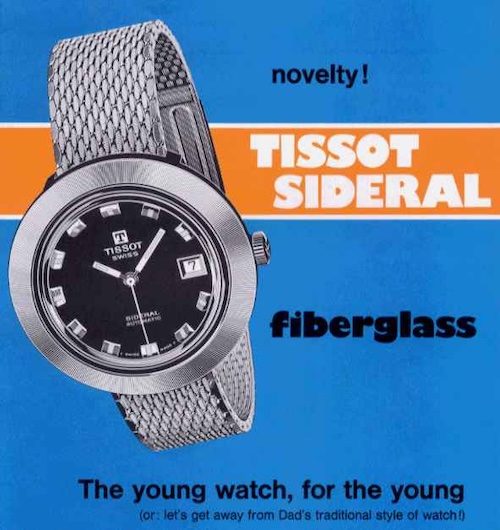 Tissot Sideral Anzeige 1970 Eine Anzeige für die Tissot Sidéral aus dem Jahr 1970.