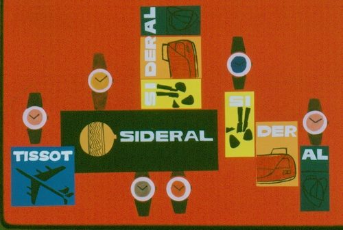 Tissot Sideral Museumskollektion_1969 Ein Anzeigenmotiv aus dem Tissot-Museum für die Sidéral-Kollektion.