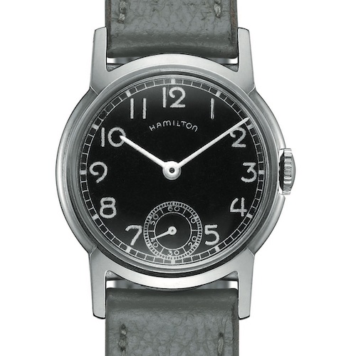 Hamilton Lexington Oppenheimer Das silberfarbene Gehäuse besitzt einen Durchmesser von 29 Millimetern und ist zehn Millimeter hoch.