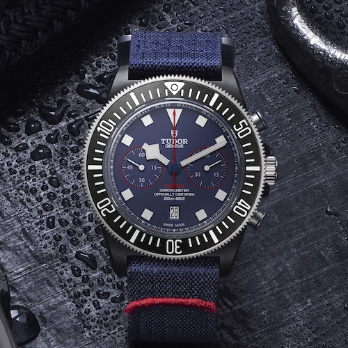 Tudor Pelagos FXD Chronograph M25807KN Der Tudor Pelagos FXD Chronograph besitzt einen Durchmesser von 43 Millimetern.