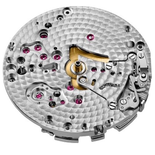 Audemars Piguet Kaliber 4409 Vorderseite Das Chronographenwerk 4409 von Audemars Piguet von der Vorderseite.