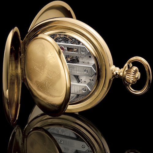 Girard-Perregaux 1867_Tourbillon_mit_drei_Bruecken_Nickel_Silber_Bruecken_offen Mit einem Tourbillon nahm Constantin Girard 1867 an der Weltausstellung in Paris teil.