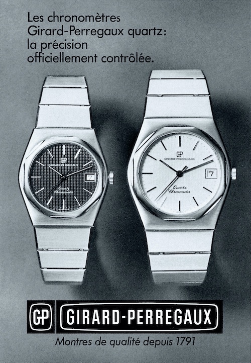 Die Laureato wurde 1975 als Quartz-Chronometer lanciert.