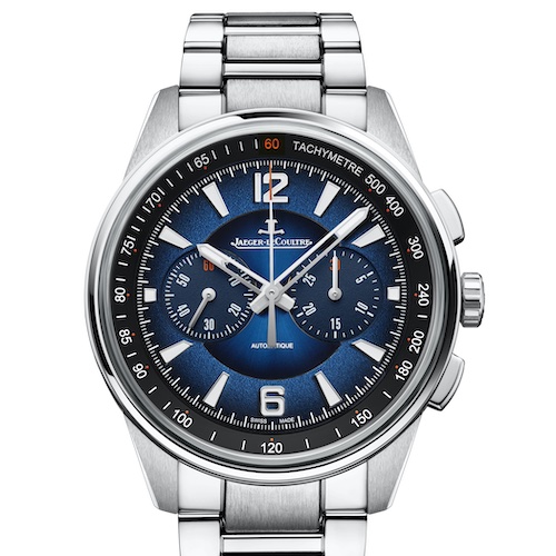 Jaeger-LeCoultre Polaris Chronograph 2023 Q9028181 Edelstahlband Die blaue Version des Polaris Chronographen wird mit einem Edelstahlband geliefert.