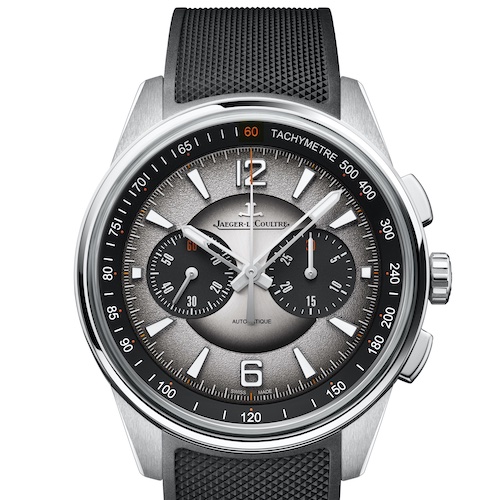 Jaeger-LeCoultre Polaris Chronograph 2023 Q902843J schwarzes Kautschukband Mit der Version des Polaris Chronographen mit grauem Zifferblatt wird auch ein zusätzliches Kautschukband geliefert.