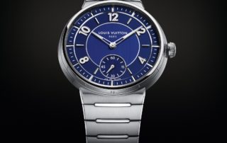 Louis Vuitton Tambour W1ST20 Blaues Blatt Aufmacher