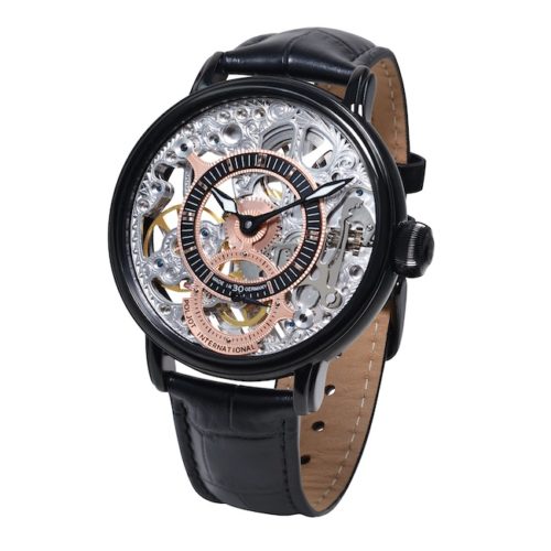 Poljot International Victoria schwarz 3620.1941673 Die Poljot International Queen Victoria mit schwarzer Stundenskala und schwarzem Gehäuse.