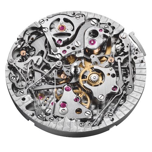Um eine Minutenrepetition in einer Armbanduhr zu verwirklichen, hier das Kaliber 2956 von Audemars Piguet, muss die Konstruktion um ein Vielfaches verkleinert werden.