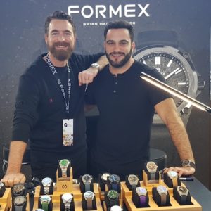 Der CEO von Formex, Raphael Granito (rechts) und der Marketing-Leiter Markus Wälchli erwarten die Besucher.