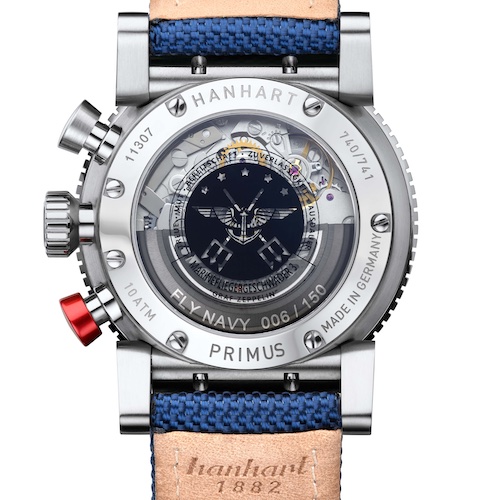 Hanhart Primus Fly Navy MFG5 Das Marinefliegergeschwader 3 »Graf Zeppelin« besitzt fünf Sterne im Logo.