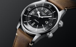 Longines Legend Diver 39 Millimeter Schwarz Leder L3.764.4.50.0
