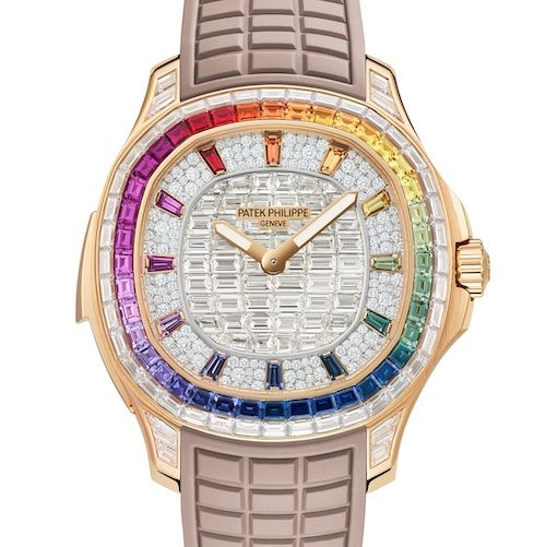 Patek Philippe Referenz 5260/355R-001 Die Minutenrepetition mit einem beigefarbenen Armband.