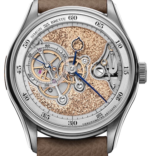 Simon Brette Chronomètre Artisans GPHG 2023 Als uhrmacherische Offenbarung bezeichnet die Jury das Chronomètre Artisans von Simon Brette.