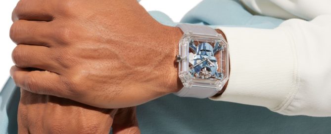 Bell & Ross BR 01 Cyber Skull Sapphire Ice Blue