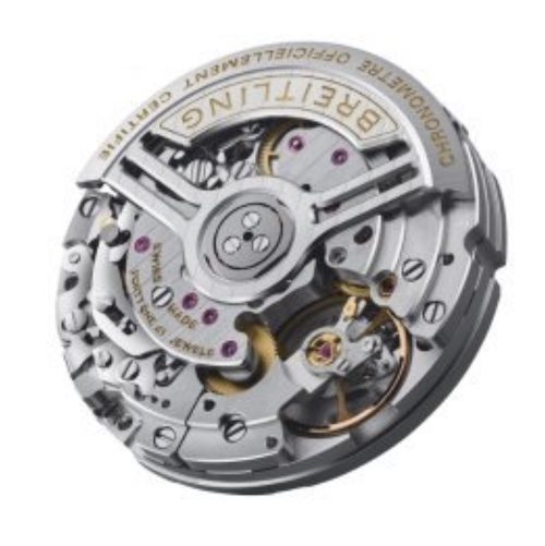 Breitling Kaliber B01 Das Breitling Kaliber B01 wurde 2009 eingeführt und ist ein automatisches Chronographenwerk mit einer Gangautonomie von 70 Stunden.