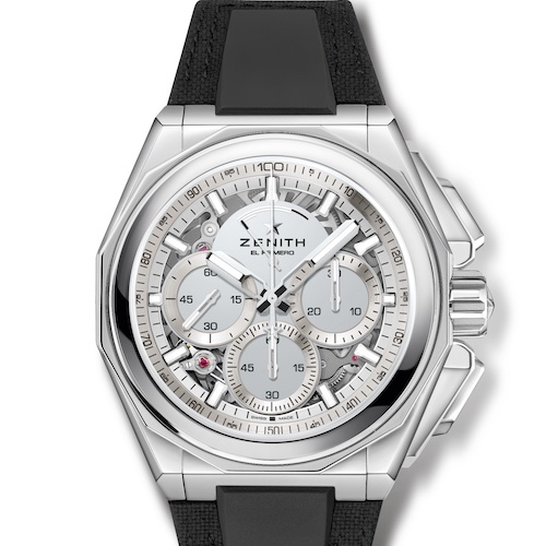 Zenith Defy Extreme Mirror 03.9102.9004.90.I300 Velcro-Band Das schwarze Velcro-Armband gehört ebenfalls zum Lieferumfang der Zenith Defy Extreme Mirror.