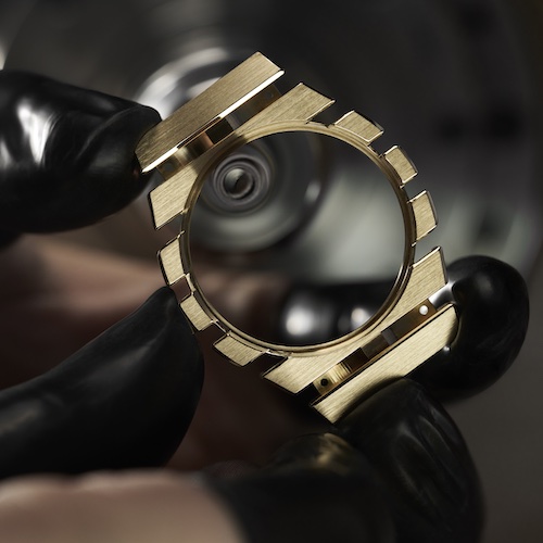 Piaget Polo 79 2024 PGGP49150 Gehäuse Die Quer-Rippen des Gehäuses sind angliert und poliert.