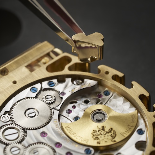 Piaget Polo 79 2024 PGGP49150 Mikrorotor Die Schwungmasse des Mikrorotors ist aus Gold gefertigt.