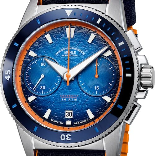 Sportivo Active Chronograph_M1-52-02 Lederband Das Lederband besitzt ein orangefarbenes Innenband aus Kautschuk.