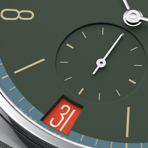 Nomos Glashütte Tangente 38 Datum Lakritze Die Tangente Datum Lakritze ist eine warme, dunkle Version, die so aussieht, wie Lakritze schmeckt.