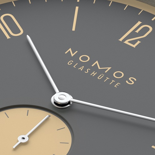 Nomos Glashütte Tangente 38 Datum Haifischgrau Das Raubtier, das in tropischen Regionen Lagunen und Kanäle durchzieht, hat eine Oberseite von elegant grauer Farbe und eine deutlich hellere Körperunterseite: wie diese Uhr.