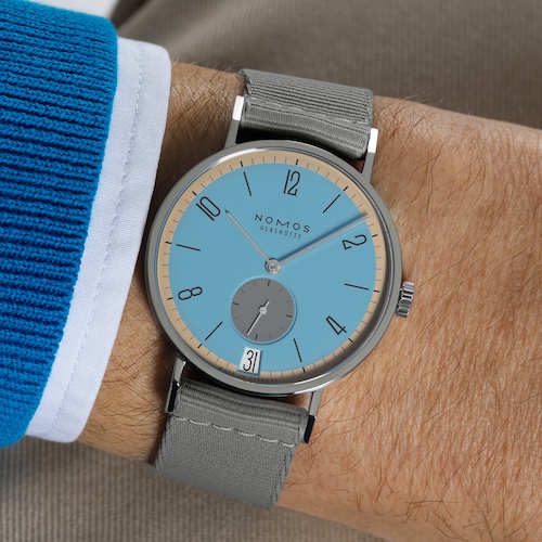 Nomos Glashütte Tangente 38 Datum Delfin