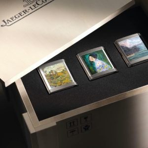 Die Jaeger-LeCoultre Reverso Tribute Enamel zeigt emaillierte Miniaturreproduktionen von Gemälden berühmter Künstler.
