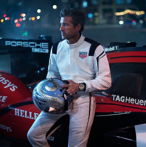 Der Schauspieler und Rennfahrer Patrick Dempsey ist Markenbotschafter von TAG Heuer.